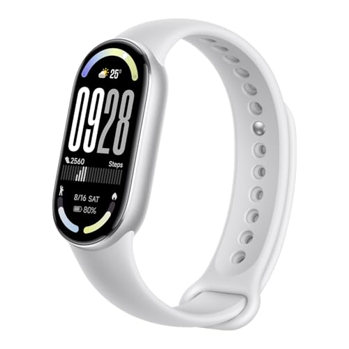 Xiaomi Smart Band 10, Smart Watch,Fitness-Tracker, 1,72\" AMOLED Display, 21 Tage Akku, 5ATM Wasserdichtigkeit, SPO₂ & Herzfrequenzmessung, Schlafüberwachung,150+ Sportmodi, Silber Xiaomi Smart Band 10, Smart Watch,Fitness-Tracker, 1,72\" AMOLED Display, 21 Tage Akku, 5ATM Wasserdichtigkeit, SPO₂ & Herzfrequenzmessung, Schlafüberwachung,150+ Sportmodi, Silber