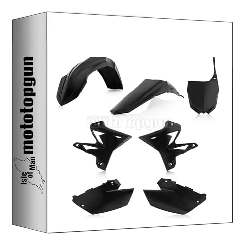 Kit plastique de carénage noir Acerbis haute durabilité Yamaha YZ 250