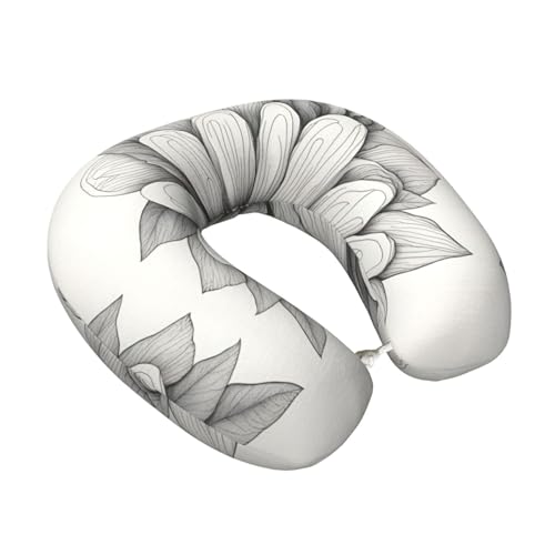 Almohada de espuma viscoelástica para viaje U miniatura 2