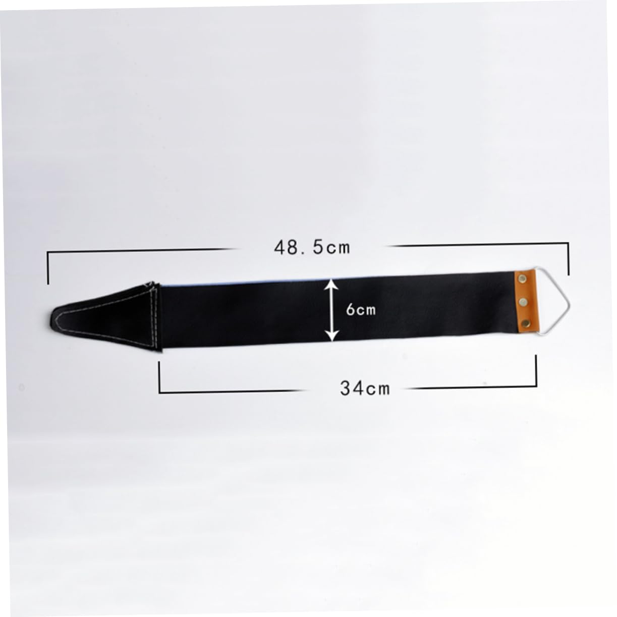 minkissy Double Thicken Canvas Leather Razor Strop Razor Sharpening Tool Men's Grooming Essential Random Color