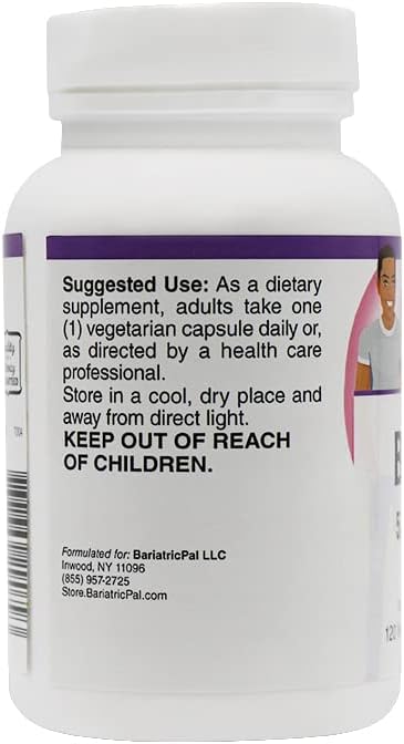 BariatricPal Biotin 5,000 mcg Easy Swallow Capsules (120ct Bottle)