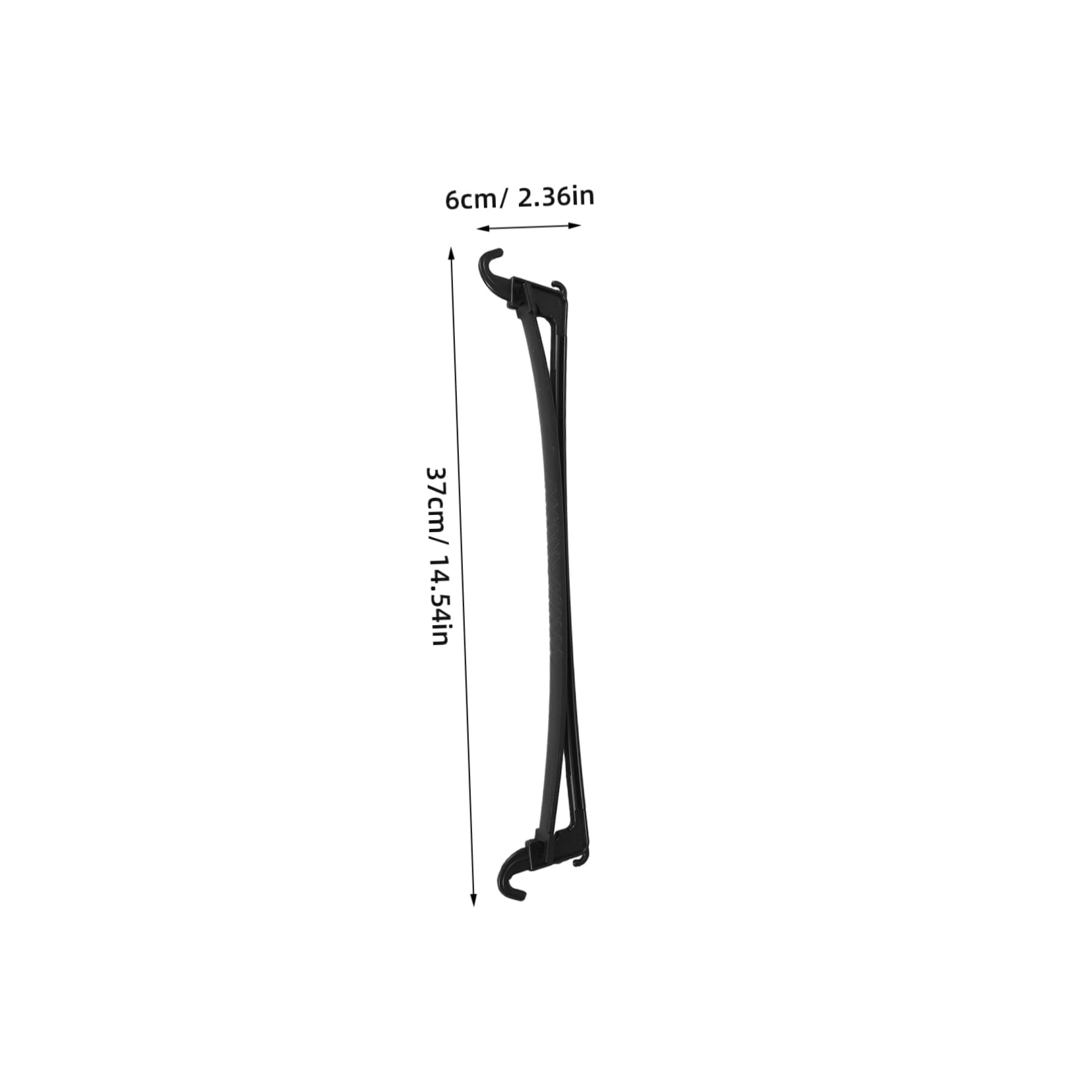 STOBAZA 20pcs Plastic Closet Rods for Clothes Wardrobe Rail Supports Space Saving Closet Poles for Efficient Home Storage and Organization