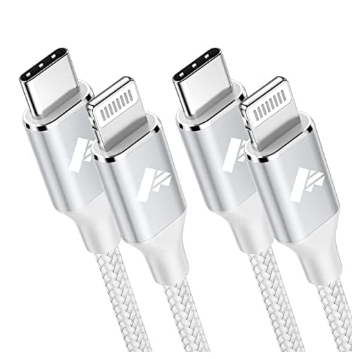 USB C to Lightning Cable 6FT 2Pack, Power iPhone Charger Cord MFi Certified Braided Fast iPhone Type C Charging Cord Compatible with iPhone 14 13 12 Pro Max Mini X XS XR 11 Pro 8 Plus 10 7 6 SE, iPad