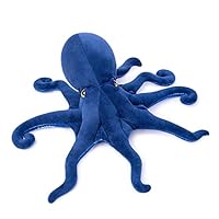 Tiny Heart octopus Plush Stuffed Animal 45cm/17\u201D Realistic octopus Plush Toy Lovely Sea Animal Cute Soft Gifts octopus for Kids Bedtime Companion Plushie Collection Interactive Play Blue