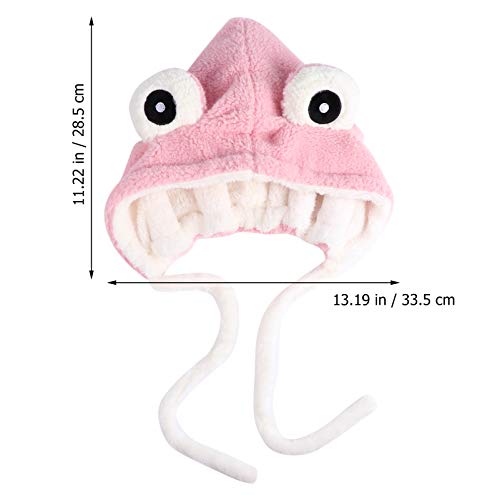 KESYOO Chapéu de Sapde Pelúcia EngraçadAnimal Chapéu SapCapacete CmpletChapéu derelha Chapéu de Esqu