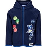 PJ Masks Boys Fleece Sweatjacke mit Kapuze. Zip.