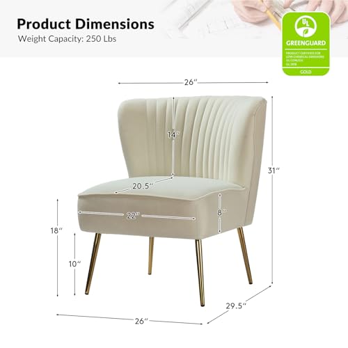 Sillón Plegable Moderno Suede Ivoire miniatura 2
