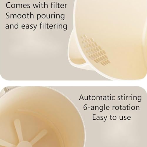 Batidor eléctrico para huevos y lavado de arroz automático para desayunos rápidos 5