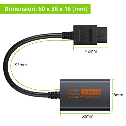 LiNKFOR 720P Convertitore da N64 a HDMI con 1.5m