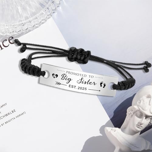 SOUSYOKYO Sister Gifts Bracelet, Pregnancy Announcement Jewelry3