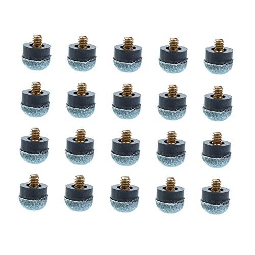 BESPORTBLE 20 Pcs Leather Billiard Tips Replacement Pool Accessories for Enhanced Performance and Control
