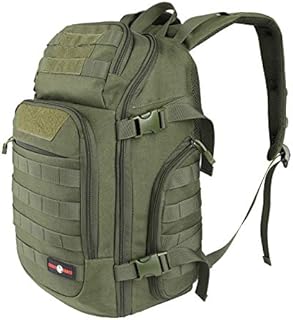 FOCUHUNTER Tactical Backpack Rucksack 40L Hiking Backpack Lightweight Water-resistant Multi-functional Bag With USB Charging Port and Water Bladder Hole