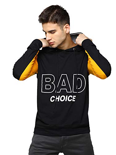 Image of Maniac Black Bad Hoodie for Men - Full Sleeve Hooded Sweatshirt