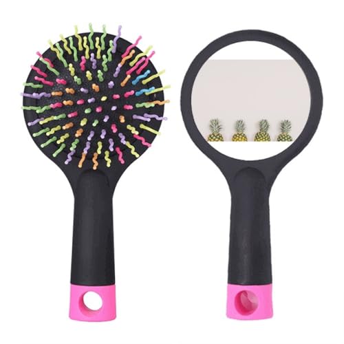 Brosse à cheveux démêlante blanche à coussinet anti-casse pour cheveux rebelles
