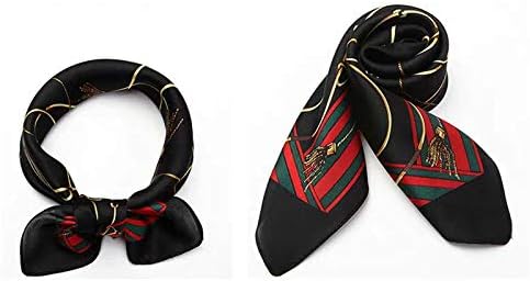 ANDANTINO 100% Mulberry Silk Scarf -21” Lightweight Square Neckerchief – Breathable Digital Printed Scarves with Gift Packed - Image 4