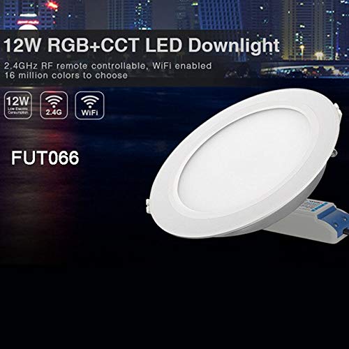 SUNFAST Downlights - Miboxer 6W/9W/12W/15W/18W25W RGB+CCT led Downlight Dimmable Ceiling smart Indoor lamp (FUT066 12W)