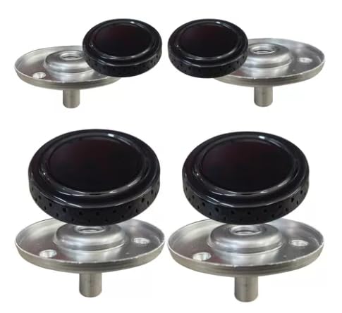 Conjunto para Fogão Atlas Mônaco, Espalhador com Queimador 4 Bocas, Tampinha, Tampa da Chama e Sorve