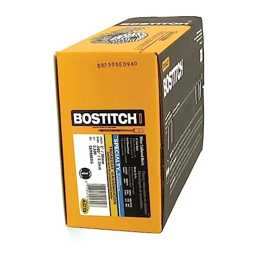 Bostitch Siding Nails, Wire Collated Coil, Thickcoat Galvanized, Ring Shank, 15-Degree, 2-Inch X 0.090-Inch, 3600-Pack (C6R90Bdg) #TOP4