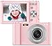 Produktbild Vnieetsr Digitalkamera, 2,7K Full HD Fotokamera, 44MP 16X Zoom-Kompaktkamera mit 2,88 Zoll IPS-LCD-Bildschirmtaschenkamera für Kinder, Schüler, Schule, Kinder, Fotografie (Rosa)