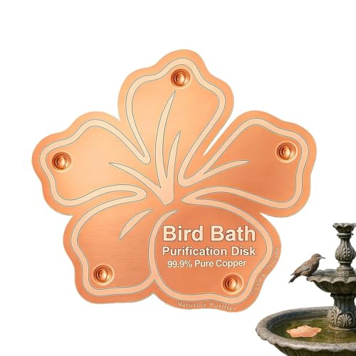 Diseño de metal en cobre para mantenimiento y cuidado de baños de pájaros 7