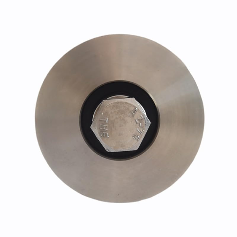 Metalideal Rueda Inox Redonda Ø90mm Carril 20mm
