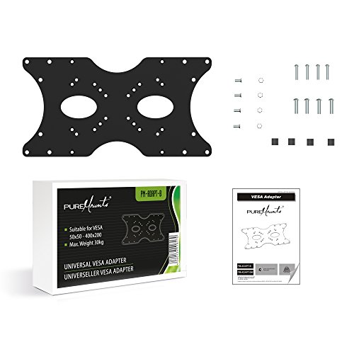 PureMounts PM-Adapt-B - Universal VESA TV Mount Adaptor Plate for VESA 50x50 up to 400x200, max. Load 30kg Variant name