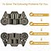 YMDparts 2 Pack Black Dishwasher Lower Rack Wheels for Whirlpool, KitchenAid, Maytag, Kenmore - W10195416, W10195416V, AP5983730, W10105417, PS11722152, W10195420, W10579095A