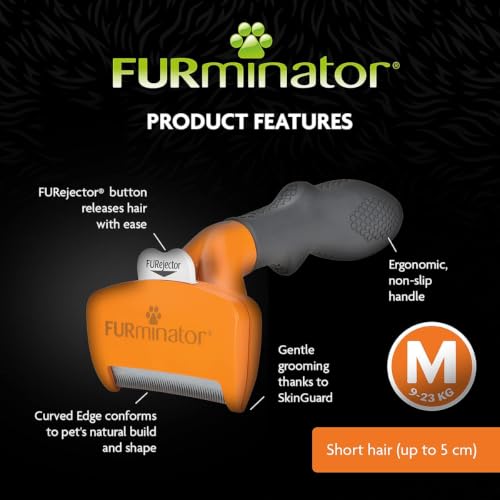 Image of FURminator Undercoat deShedding Tool for Medium Long Hair Dogs, 9-23 kg