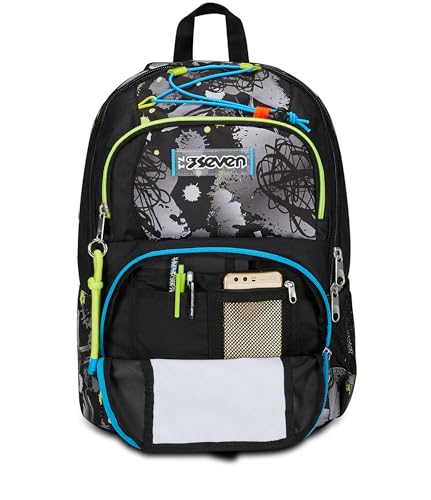 Sac à dos d'école multi-poches pour cours et lycée avec poche PC - 7