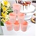 DIYEAH 6Pcs 16oz Reusable Plastic Party Cups Colorful Drinking Cups for Bachelor Parties Weddings and Celebrations Sturdy and Decorative Beverage