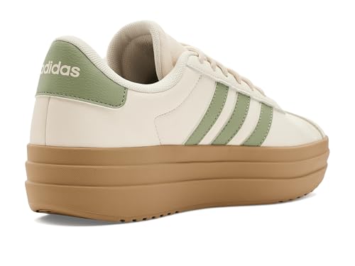 Image of adidas Womens Vl Court Bold Lace Up Sneakers Shoes Casual - Pink
