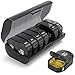 AUVON Tablettenbox 7 Tage Morgens Abends, Pillendose 7 Tage 2 Fächer, handlicher und feuchtigkeitsbeständiger Medikamentenbox für die Hand- oder Hosentasche, um Medikamente aufzubewahren (Schwarz)