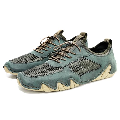 Image of Driving Shoes for Men Breathable Mesh Men's Casual Shoes Slip On Fashion Comfortable Handmade