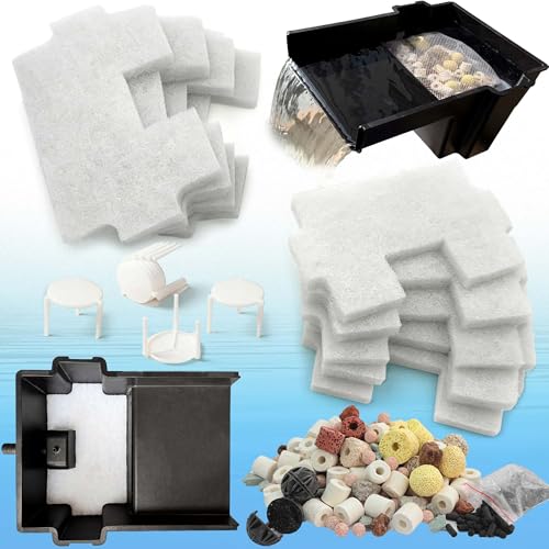 Shellshine 18PCS Upgraded Pond Waterfall Spillway Filter Media (8-Inch)