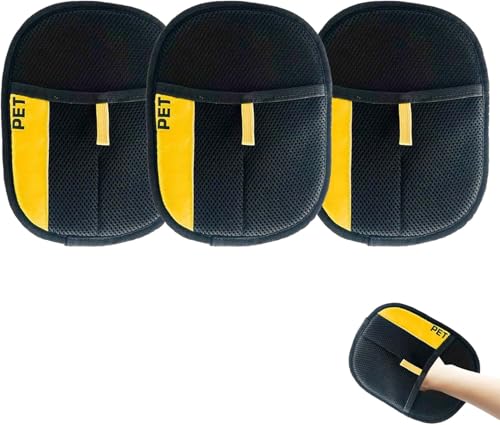 Yomi - Guante removedor de pelo de mascotas, guantes electrostáticos para depilación de mascotas, removedor de pelo reutilizable de gatos y perros, para sofá, muebles, alfombra, asiento de coche (3