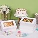 Moretoes 28pcs Cookie Boxes with Window, 9x6x3 Inch White Bakery Boxes Dessert Container for Pastries, Chocolate Covered Strawberries, Easter Candy, Muffins, Donuts