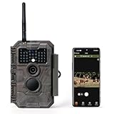 GardePro E6 WiFi Trail Camera (Non-Cellular), Stable WiFi with External Antenna, On-Site App Viewing, 64MP Photos, Wide Field of View, No-Glow Night Vision, Motion Activated Waterproof Game Camera