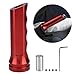 Car Handbrake Cover, Universal Auto Aluminium Alloy HandBrake Cover Handle Protector Hand Brake Sleeve (Red)