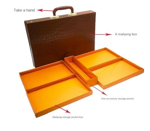 Set completo Mahjong con custodia da trasporto per riunioni di famiglia e feste
