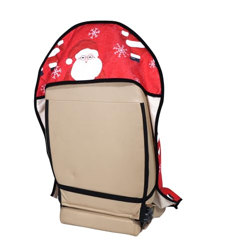 Image of Car Seat Cover Protector Front Seats,for Gym Workout,Running,Swimming,Beach and Hiking,Waterproof Sweat Towel Bucket Seat Covers for Cars SUV Trucks (Santa Claus, 1Pcs)