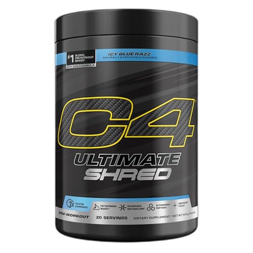 Cellucor C4 Ultimate Shred Pre Workout Powder, Fat Burner for Men & Women, Weight Loss Supplement...