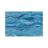 Isoliertes Tischset, 30,5 x 45,7 cm, WHJSSF Pazifik-Ozean, Walbild, dick, hitzebeständig, geeignet für Küchen- und Banketttische