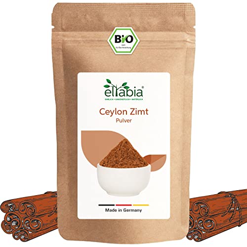 eltabia Bio Ceylon Zimt Pulver 500g Großes Pack Gewürz aus kontrolliert biologischen Anbau Cover