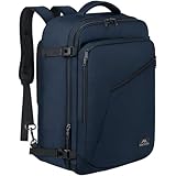 MATEIN for New Expandable Ryanair Cabin Bags 40x30x20 Underseat, Travel Backpack Cabin Size 24L, Travel Rucksack 40x30x20, Ryanair Underseat Bag, Backpacks for Men Women, Blue