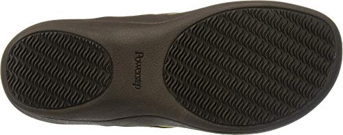 Powerstep Men's Arch Support Orthotic Flip Flop Sandals With Shock Absorbing Sole, Lightweight Non-Slip Tread, Brown, Men's Size 14 Regular Us #TOP2