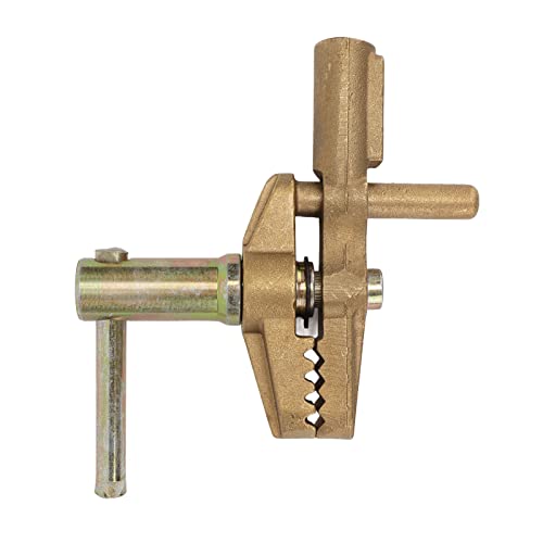 800A Brass Ground Clamp with Welding Earth Clamp Rubber Sleeve, High Conductivity, 35mm Opening, for Arc Welding