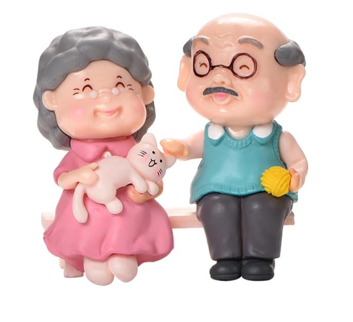 Krisah Grand Parent Couple Resin Miniature Doll House Garden Decorative X Small Multi Color Items (Old Couple) (B0CN4H3XS4) Amazon Price History, Amazon Price Tracker