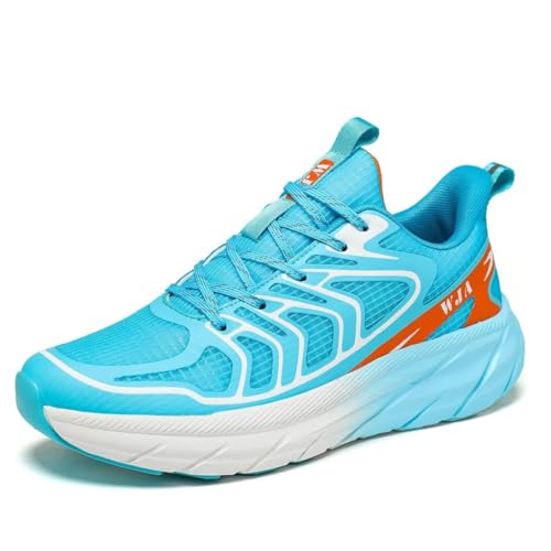 Image of WJA Men's Road-Running-Shoes Walking Fashion Athletic Sneakers Comfort Lightweight Working Gym Mesh Shoes.