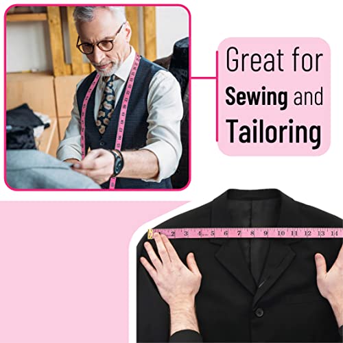 Mr. Pen- Body Measuring Tape, 2 Pack, 60Inch/150Cm, Soft , Retractable Tape Measure, Body Tape Measure, Soft Measuring Tape, Fabric Tape Measure, Sewing Tape Measure. #TOP6