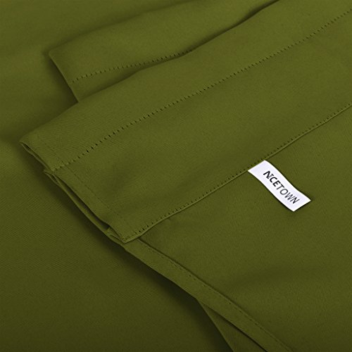 image for NICETOWN Blackout Bathroom Window Valance - Ascot Pole Pocket Short Va